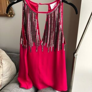 Bloomingdale’s Magenta Pink Parker tank top